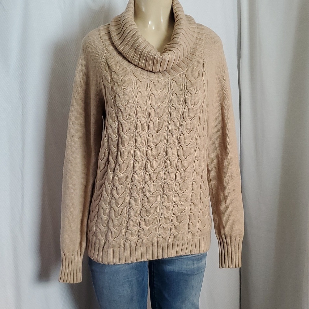 Banana Republic Wool Nylon Viscose Cashmere Cowl Neck Sweater Size M